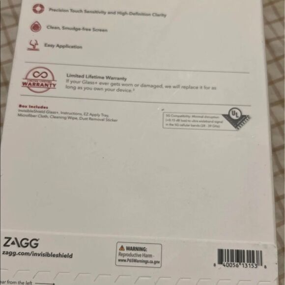 ZAGG InvisibleShield Glass+ Screen Protector  Made for iPhone 12 Pro Max - Picture 3 of 3